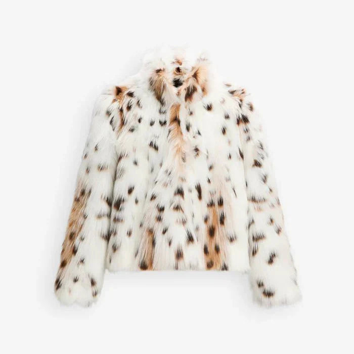 JACKE AUS LEOPARDEN | KUNSTFELL