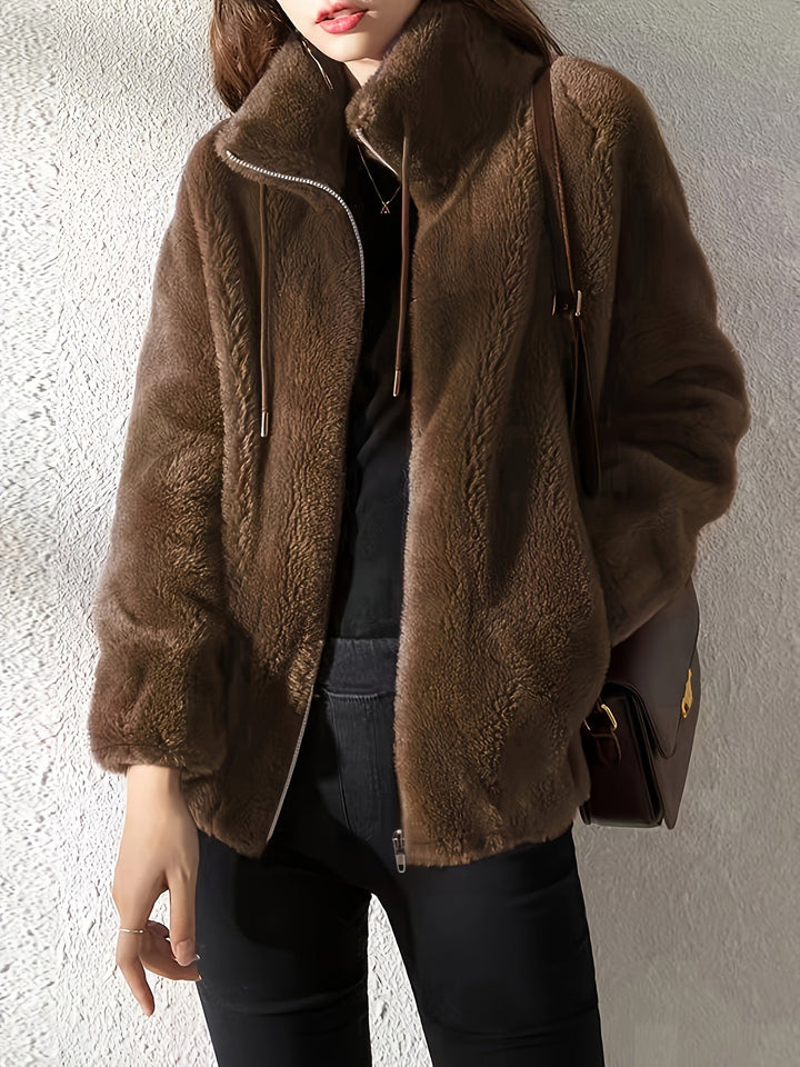 MALIAH | TEDDYJACKE MIT REISSVERSCHLUSS