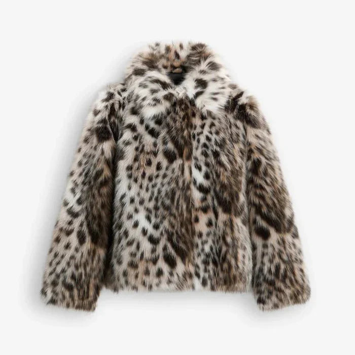 JACKE AUS LEOPARDEN | KUNSTFELL