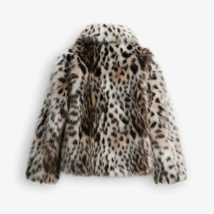 JACKE AUS LEOPARDEN | KUNSTFELL