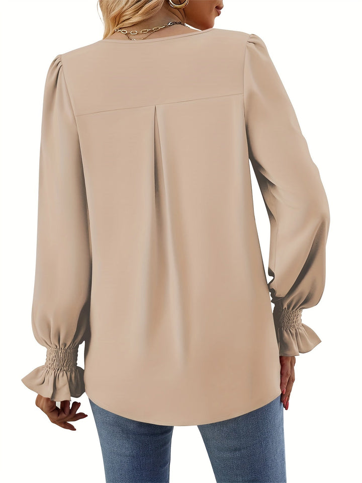 Mila | Elegante Bluse in Unifarben