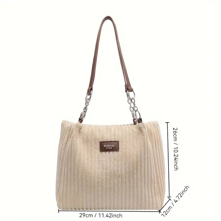 Olivia | Luxury Corduroy Tote Tasche