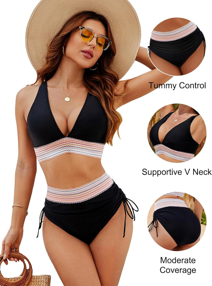 Meryl Bikini | Sets mit hoher Taille und Bauchansatz