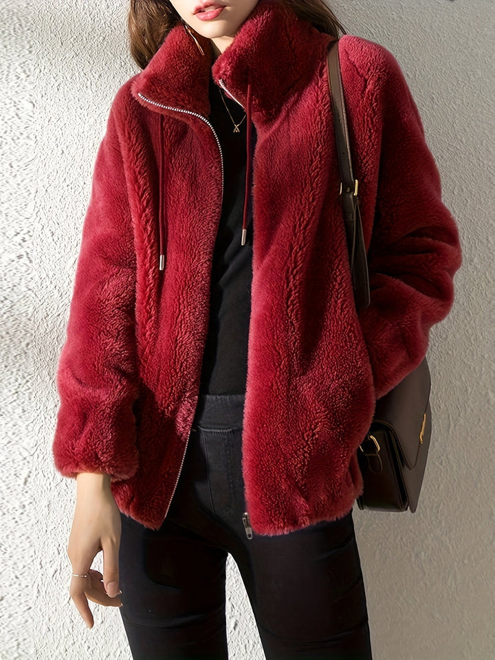 MALIAH | TEDDYJACKE MIT REISSVERSCHLUSS