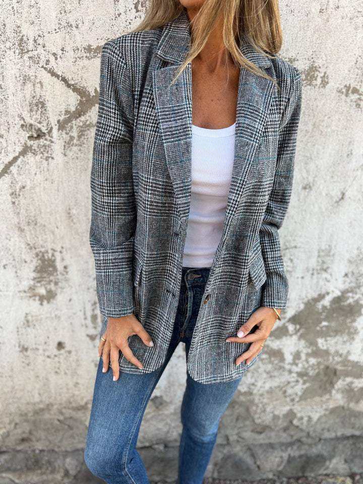 Juliette | Damen Blazer mit Hahnentrittmuster