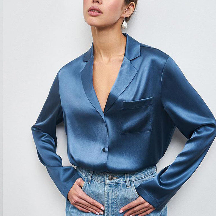 Glorika | Elegante Bluse mit Reverskragen