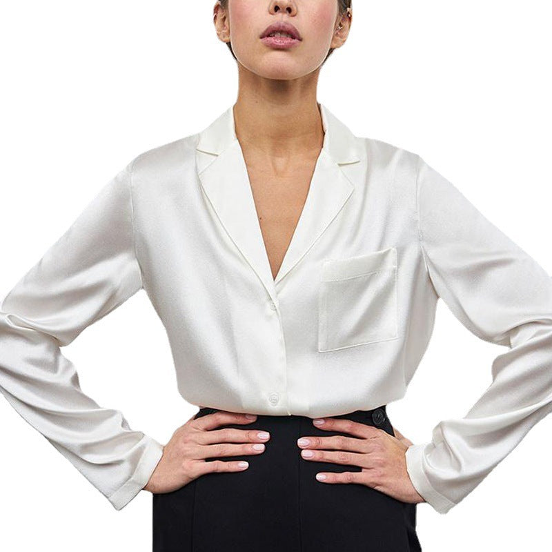 Glorika | Elegante Bluse mit Reverskragen