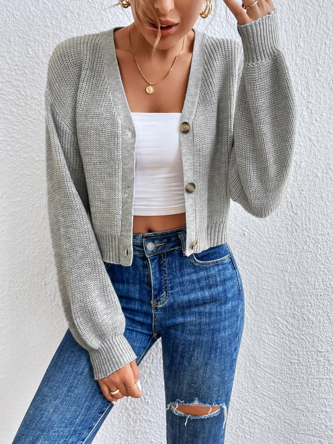 Lara | Süße lässige Strickjacke