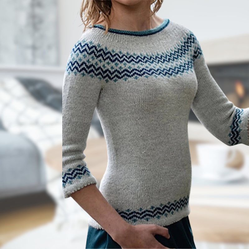 Alia | Strickpulli mit Rundhalsausschnitt