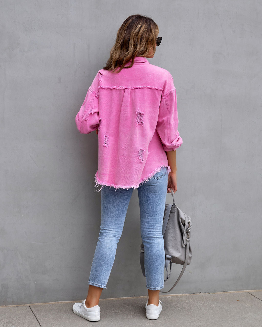 Valerie | Casual Ripped Shirt Jacke