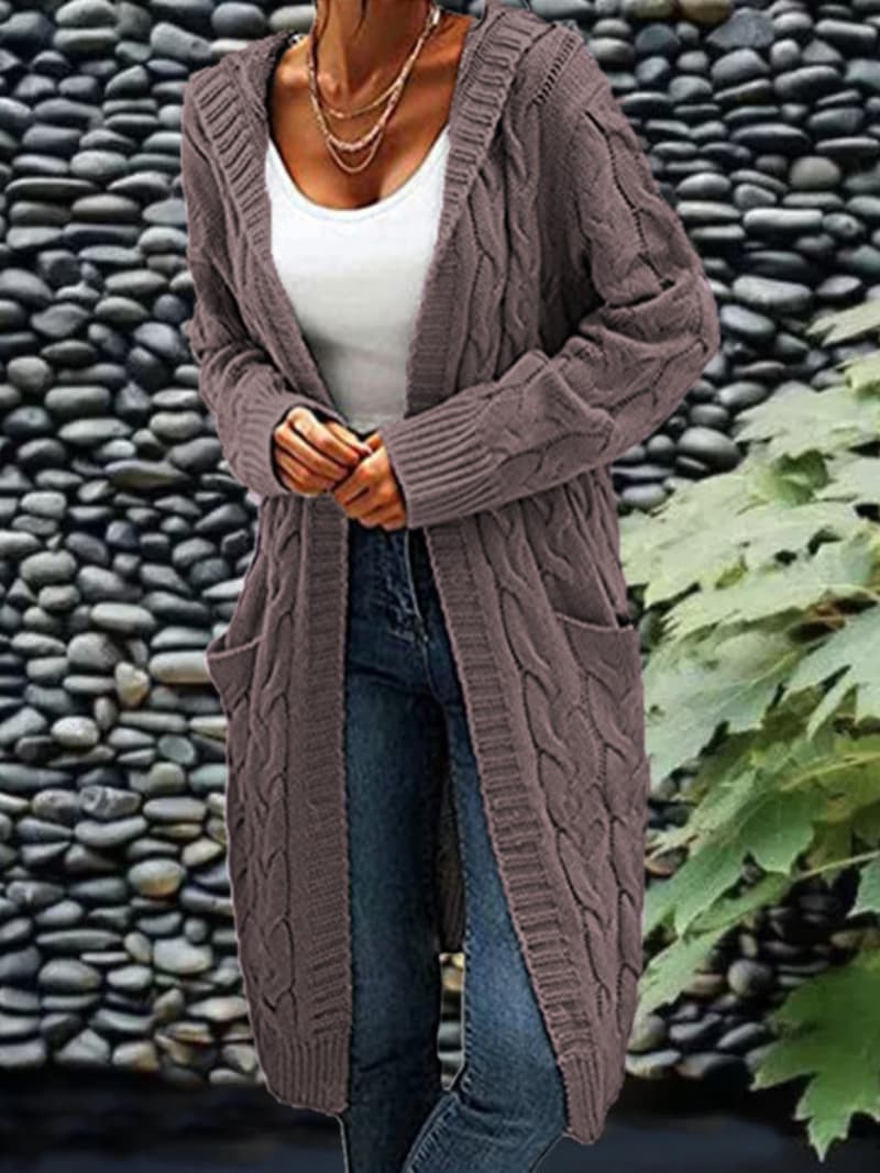 Isa | Lässige Strickjacke mit Tasche