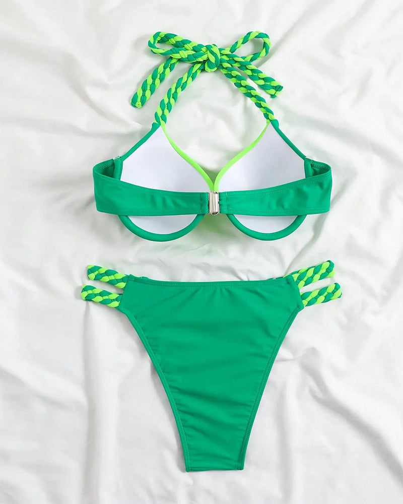 Jasmine | Halter Zweiteiliges Bikini-Set