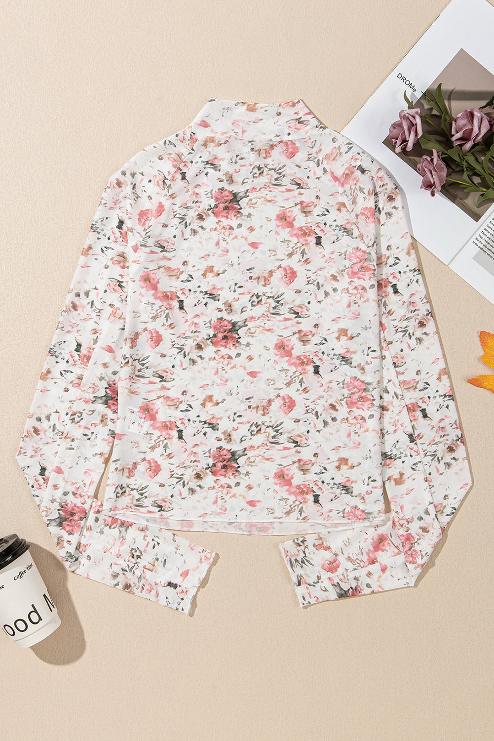 Theresa | Florale Netzbluse