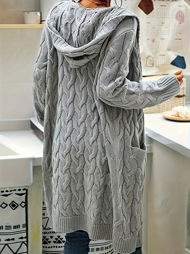 Isa | Lässige Strickjacke mit Tasche