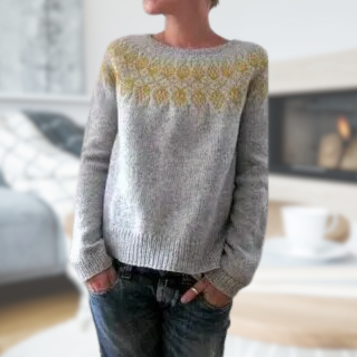 Alia | Strickpulli mit Rundhalsausschnitt