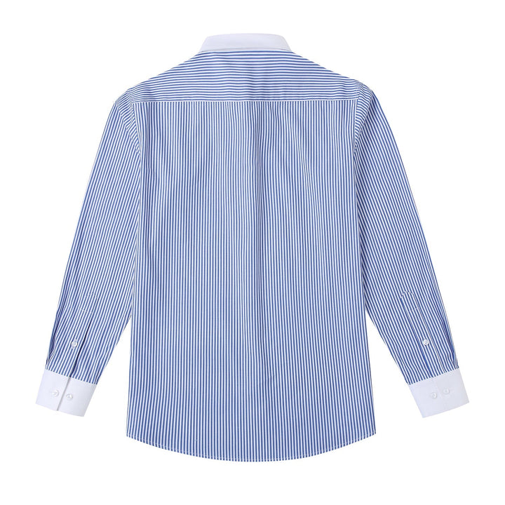 Tommy | Authentisches weißes und blaues Hemd