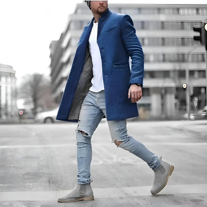 Theo | Eleganter langer Wollmantel
