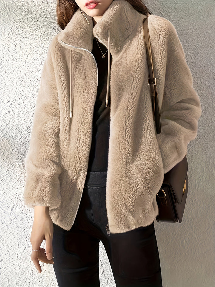 MALIAH | TEDDYJACKE MIT REISSVERSCHLUSS