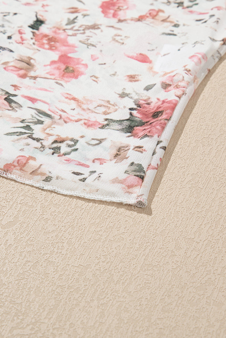 Theresa | Florale Netzbluse