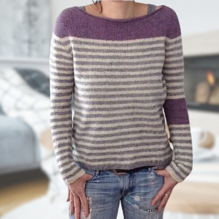 Alia | Strickpulli mit Rundhalsausschnitt