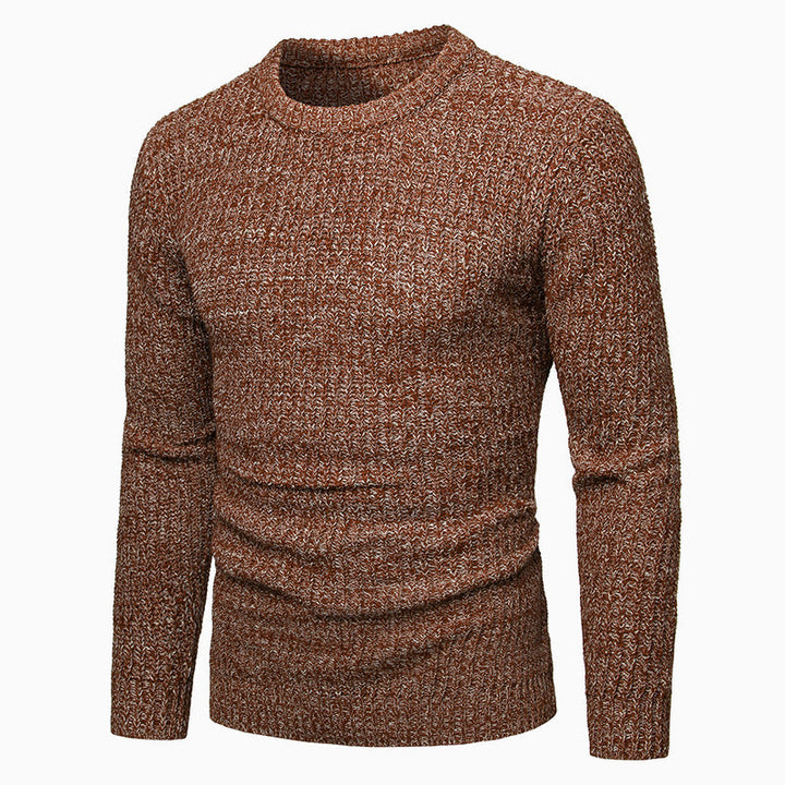 Einar | Herrenstrickpullover mit Melange-Muster