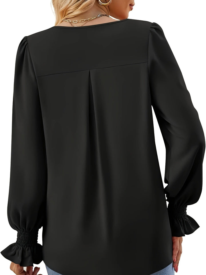 Mila | Elegante Bluse in Unifarben