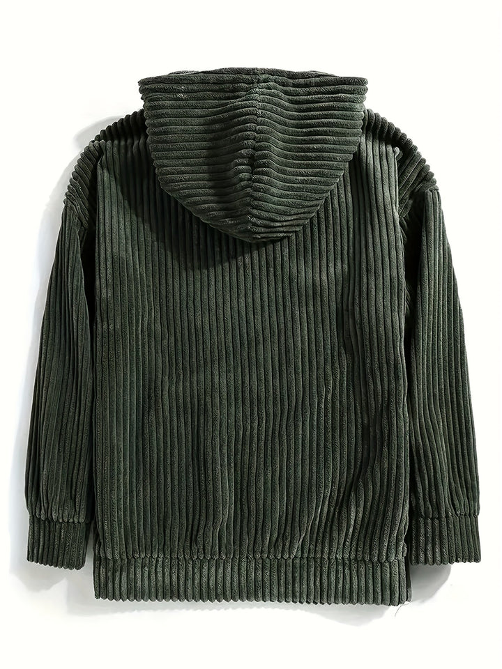 Halle | Strukturierter Kapuzenpullover aus Cord