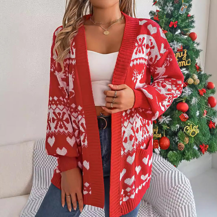 Rudolf | Weihnachten Strickjacke Pullover