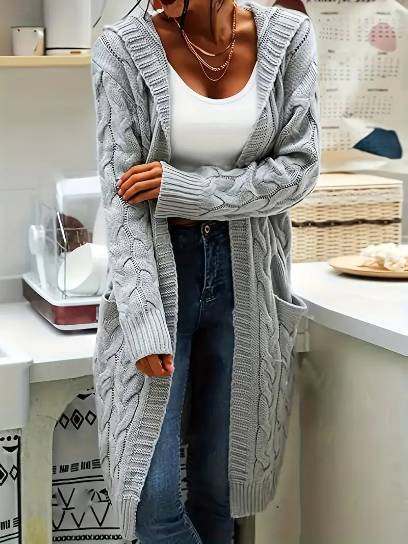 Isa | Lässige Strickjacke mit Tasche