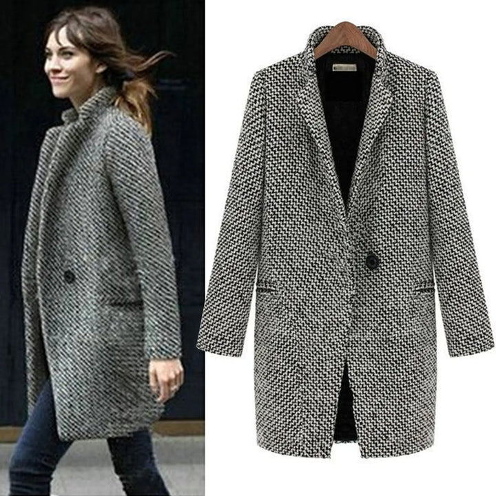 Vanessa | Die elegante lange Midi-Jacke