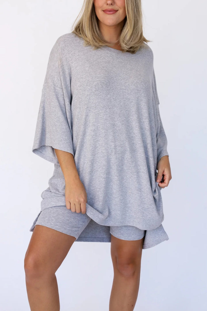 Loafer Hemd und Shorts Lounge Set