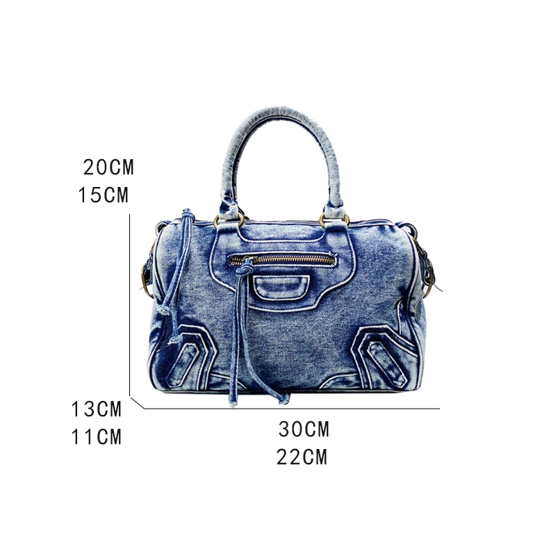Everly Denim Crossbody Tasche
