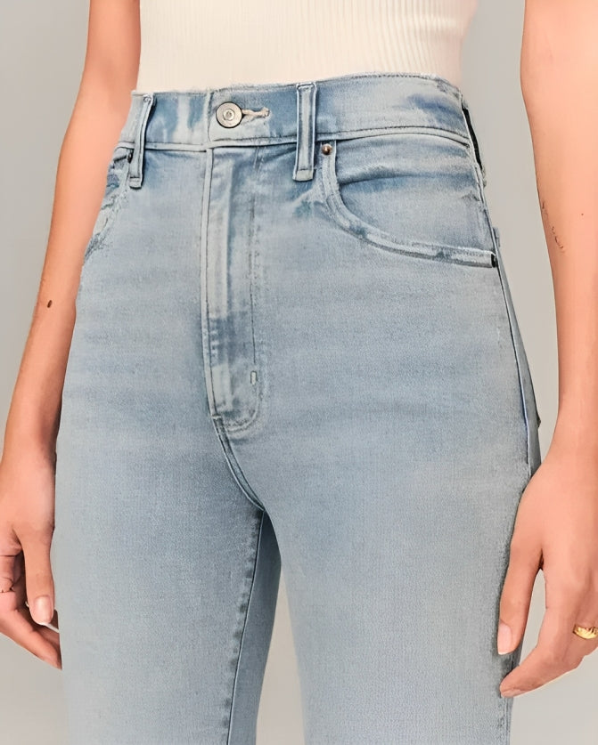 CARINA | Hochtaillierte Jeans mit Stretch