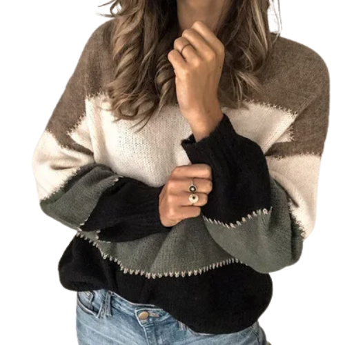 Helena | Gestreifter Strickpullover für Frauen