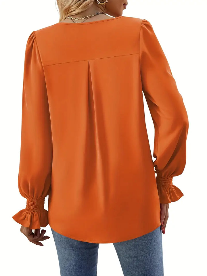 Mila | Elegante Bluse in Unifarben