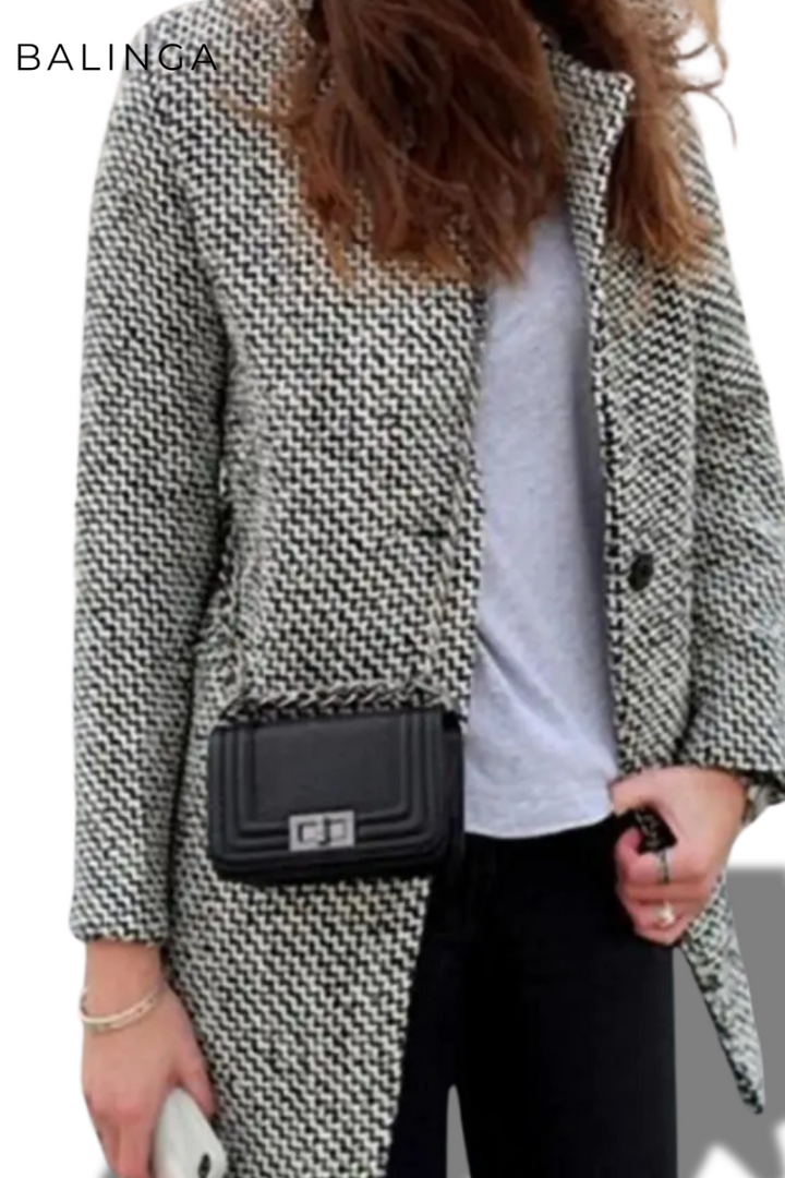 Vanessa | Die elegante lange Midi-Jacke