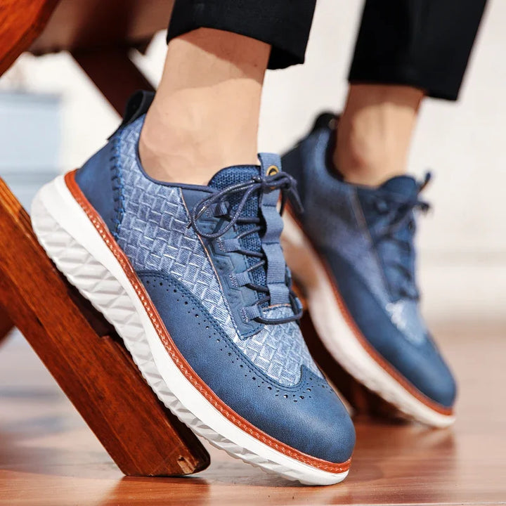 Hildreth Leder genähte Schuhe