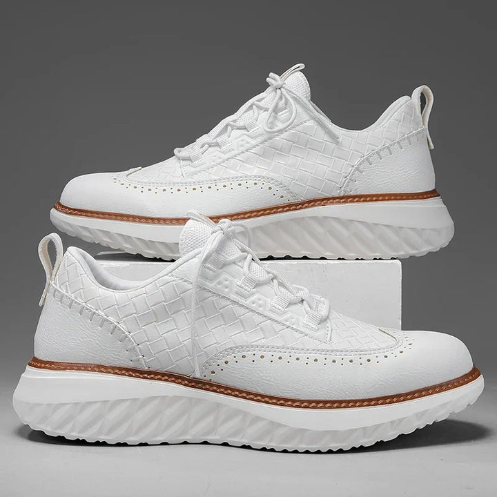 Hildreth Leder genähte Schuhe