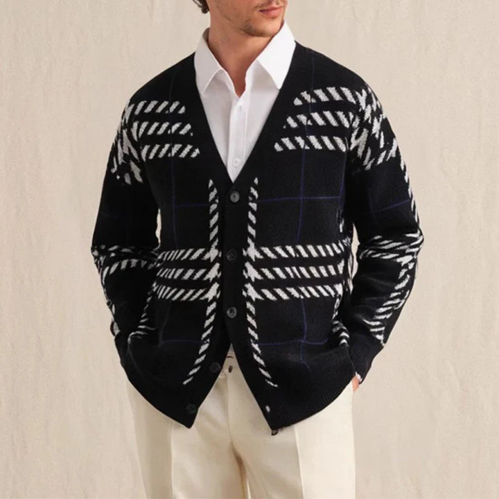 FEDERICO ALESSANDRO GEOMETRISCHE STRICKJACKE