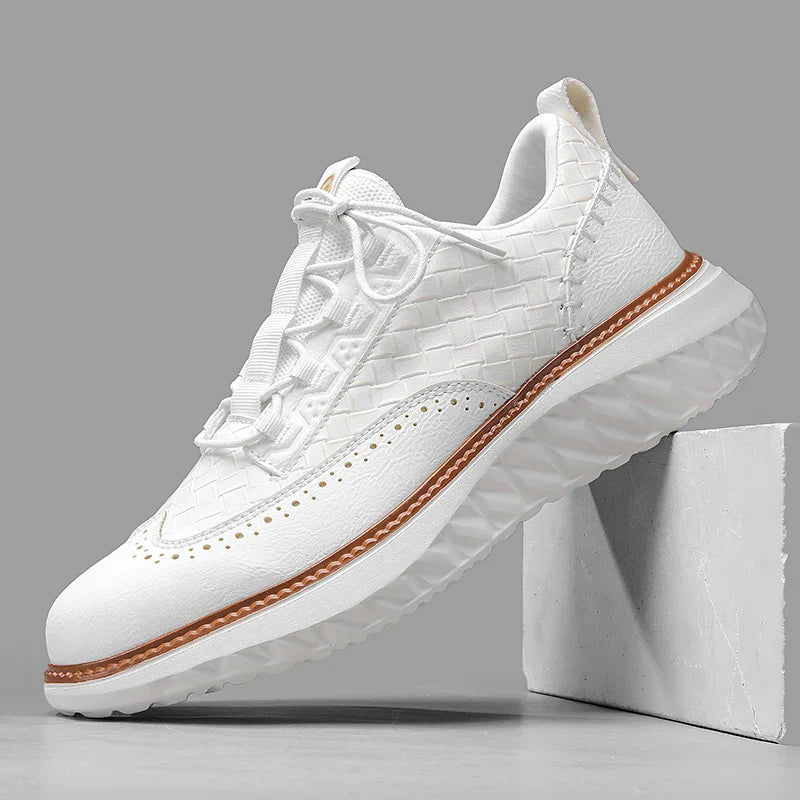 Hildreth Leder genähte Schuhe
