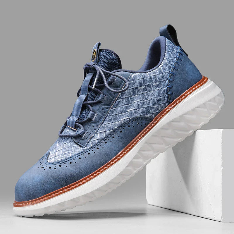Hildreth Leder genähte Schuhe