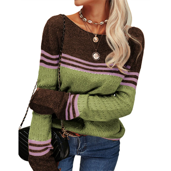 Le Clair | Lässiger gestreifter Strickpullover