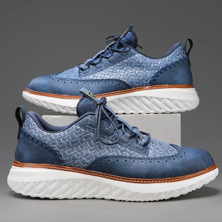 Hildreth Leder genähte Schuhe