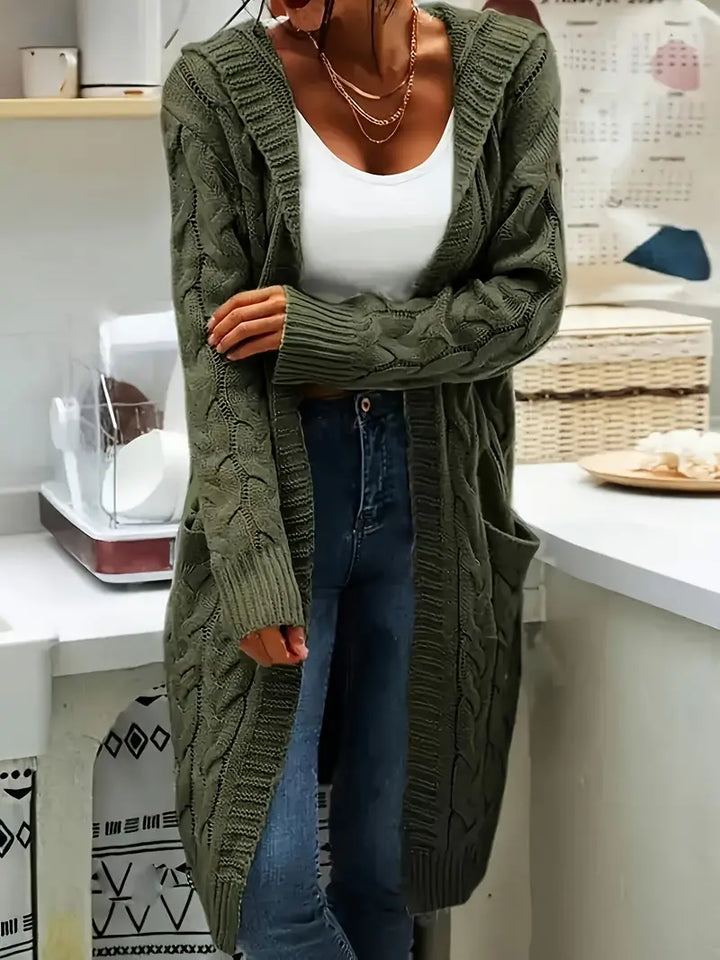 Isa | Lässige Strickjacke mit Tasche