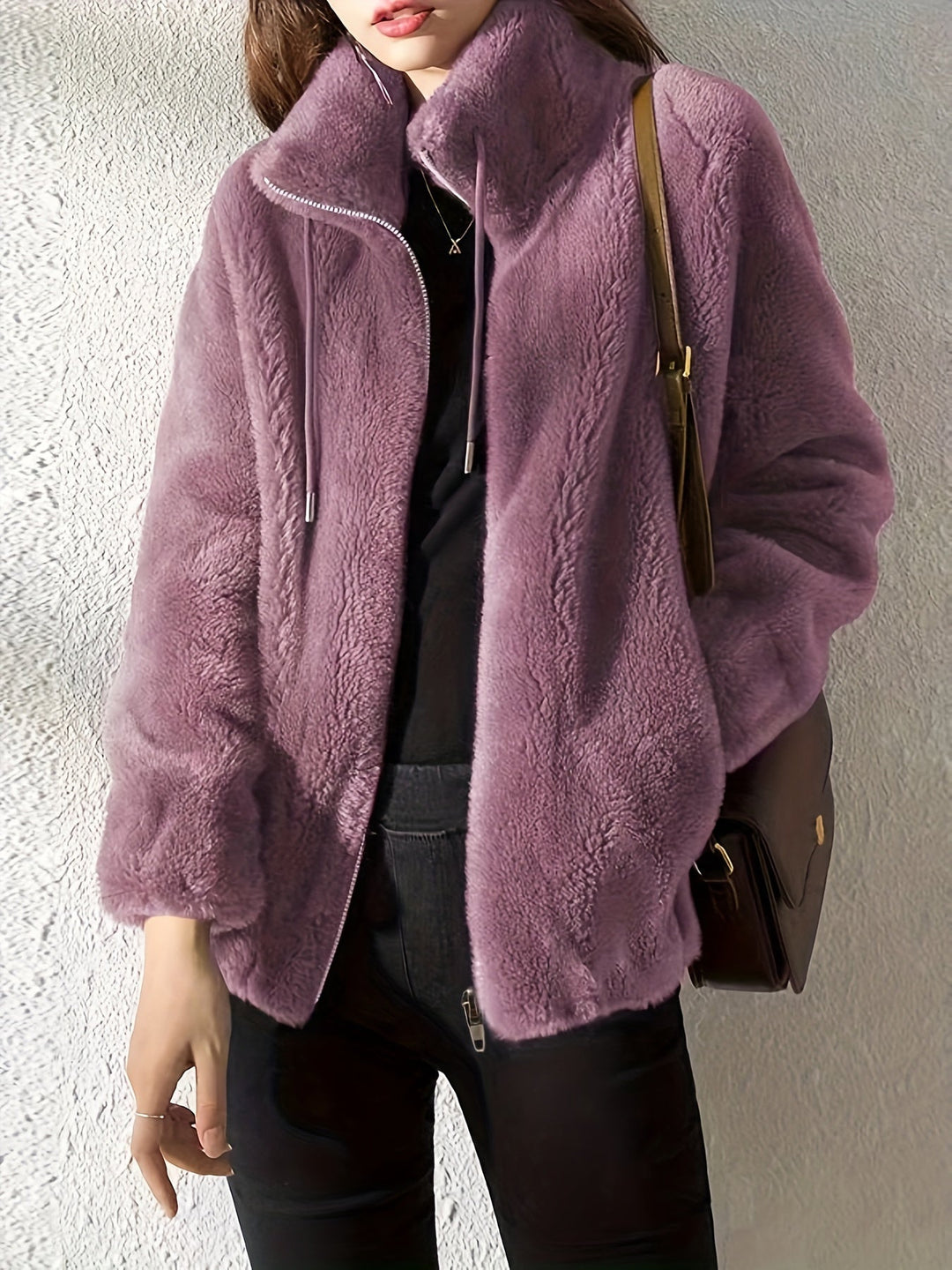 MALIAH | TEDDYJACKE MIT REISSVERSCHLUSS