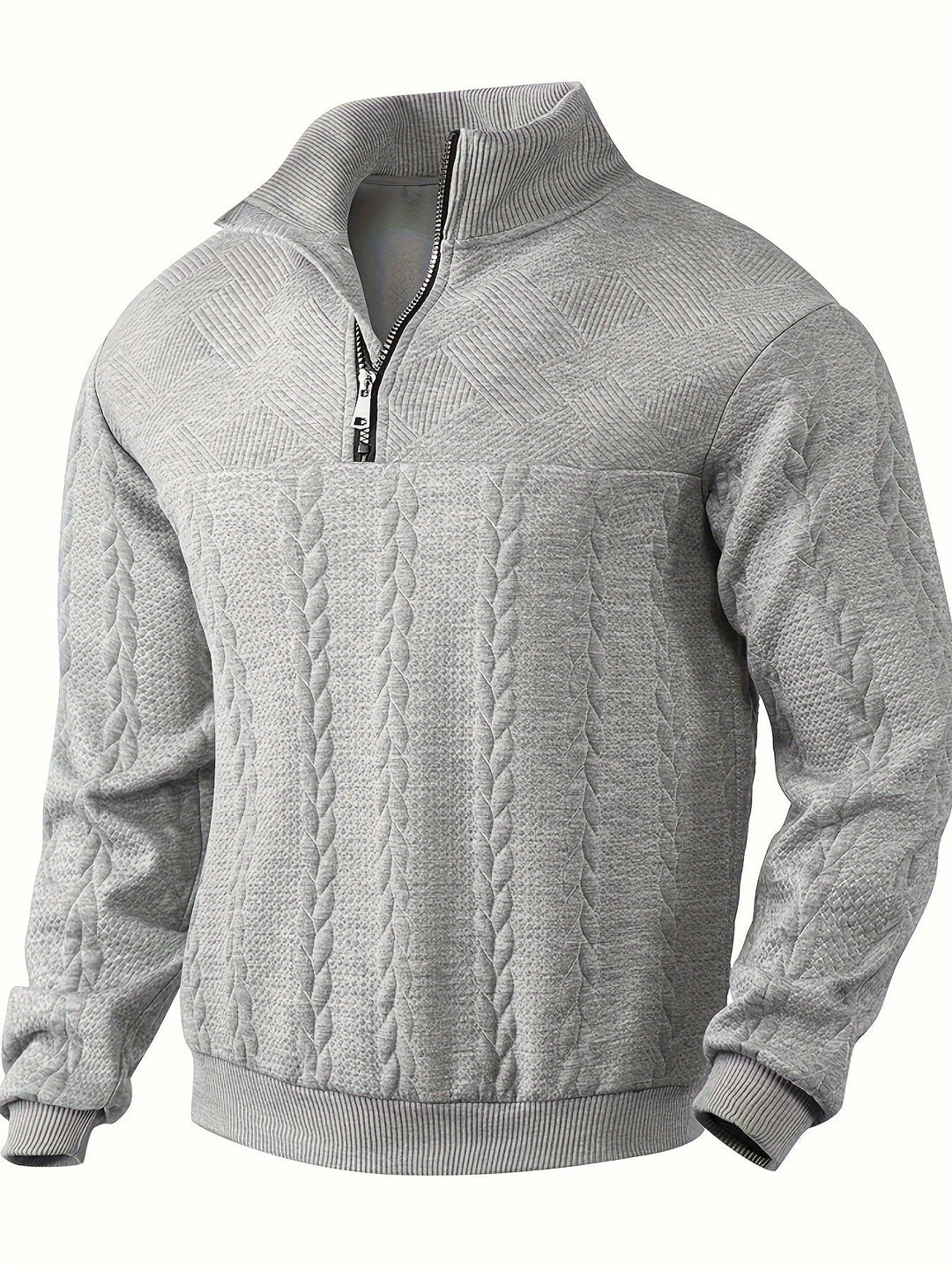 Olivier | Vintage Sweatshirt mit Reißverschluss für Männer