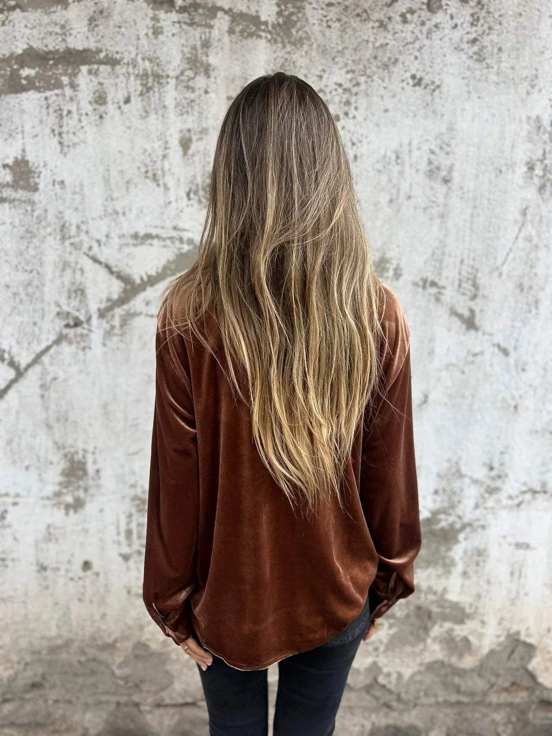 Ella | Elegante Samtbluse