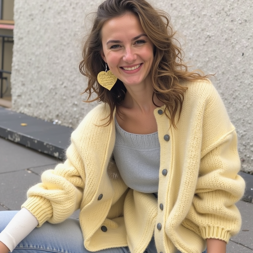 ModenGlanz | Kuschelige Strickjacke