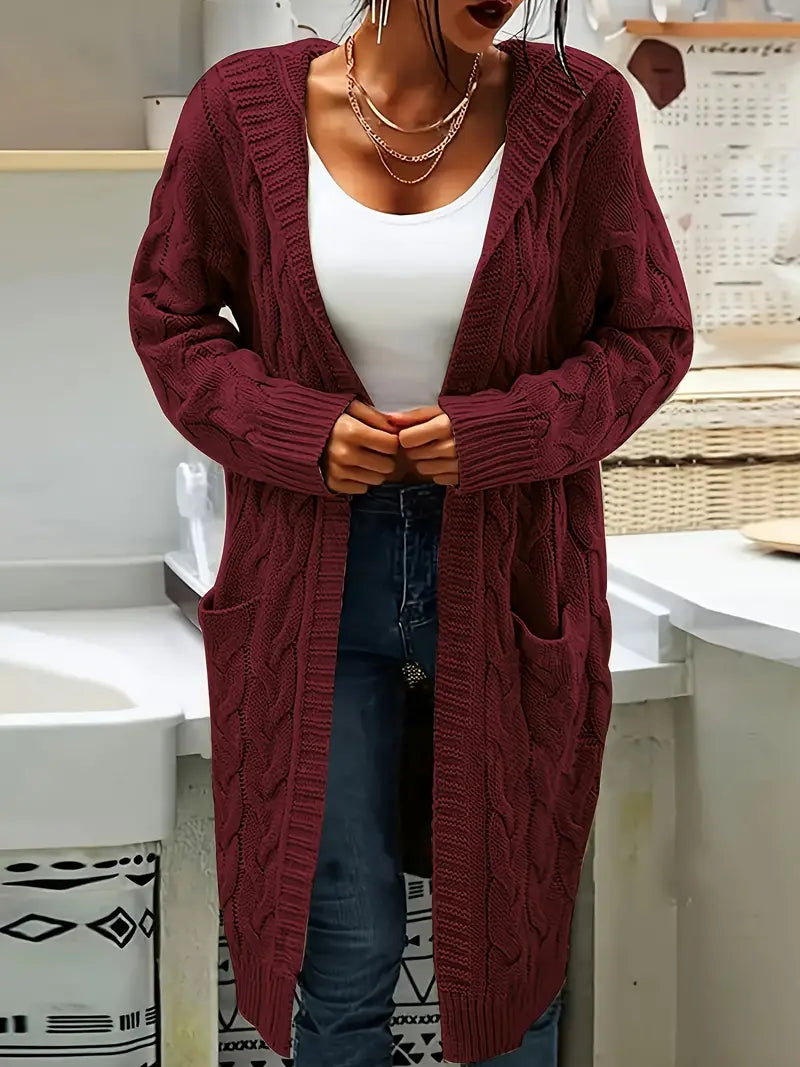 Isa | Lässige Strickjacke mit Tasche