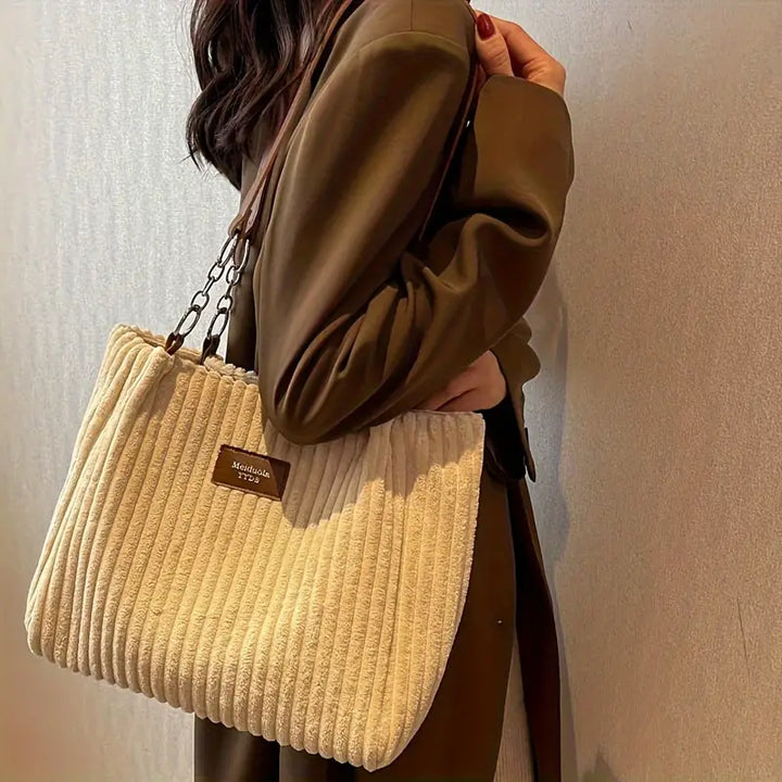 Olivia | Luxury Corduroy Tote Tasche